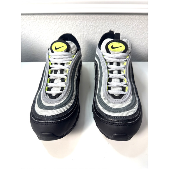 Nike Air Max 97 cons Neon 95 DX4235-001 Men’s US 8 • Pure Platinum / Black Volt - Picture 2 of 9